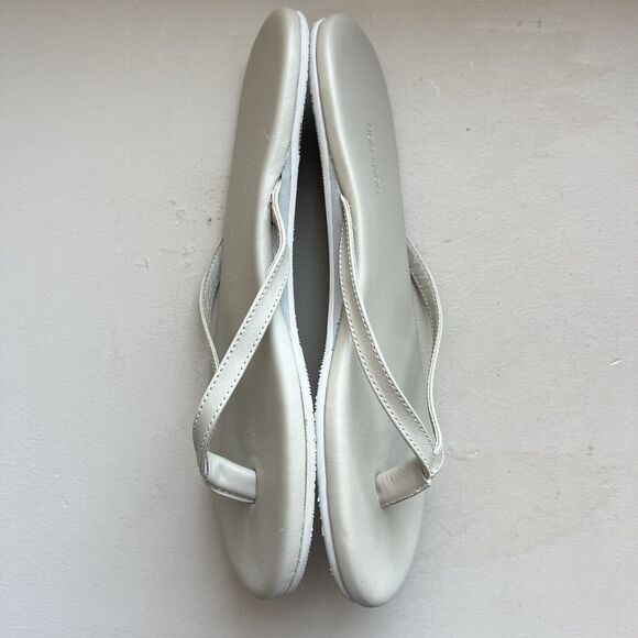 Hari Mari Cloud Light Taupe Gray Toe Post Thong Flip Flop Sandal Women’s 10 - Picture 4 of 16